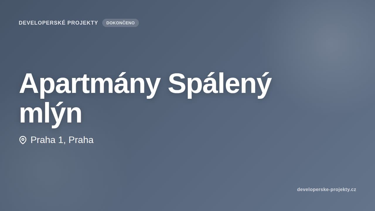 Apartmány Spálený mlýn
