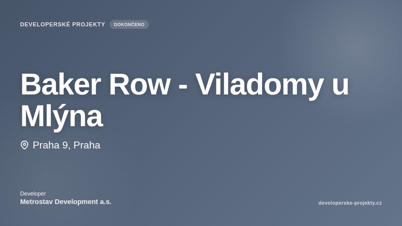 Baker Row - Viladomy u Mlýna
