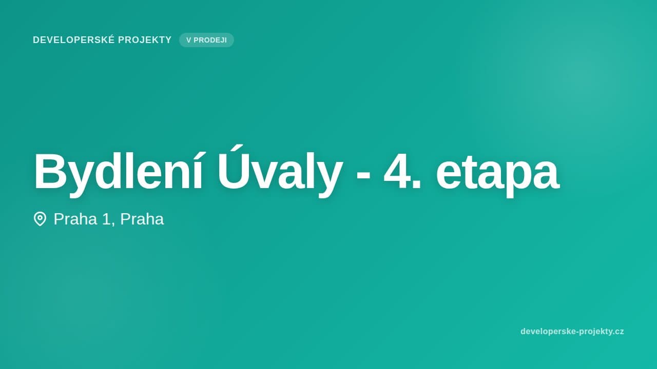 Bydlení Úvaly - 4. etapa