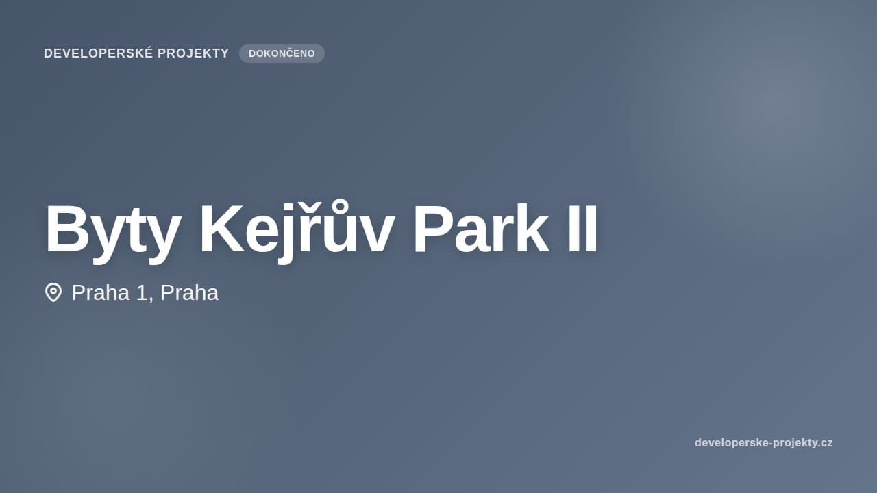 Byty Kejřův Park II