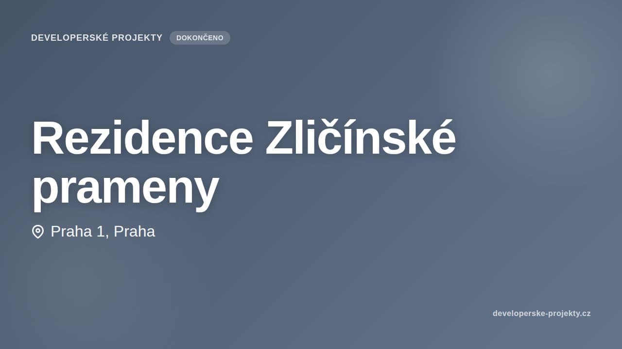 Rezidence Zličínské prameny