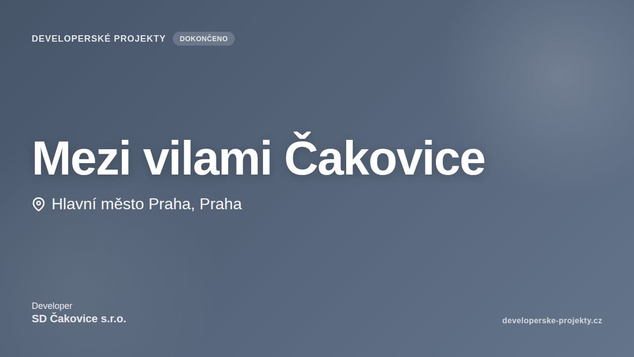 Mezi vilami Čakovice