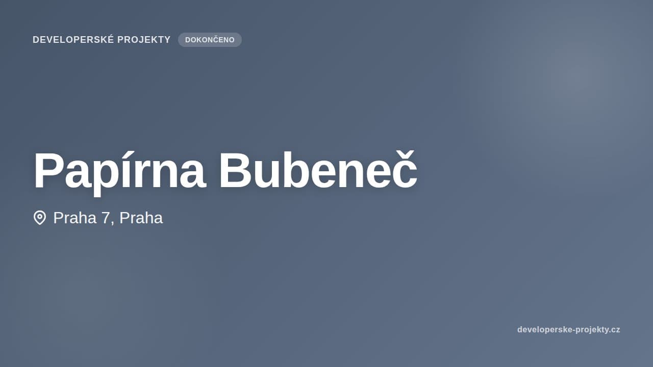 Papírna Bubeneč