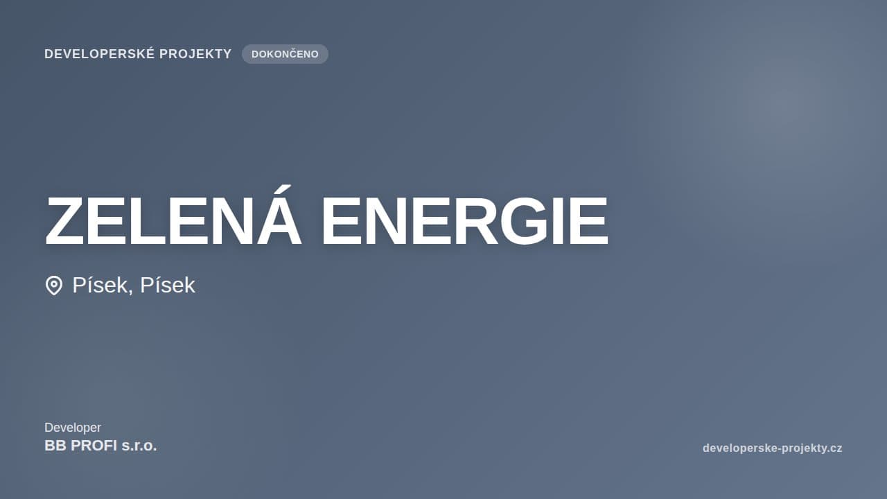 ZELENÁ ENERGIE