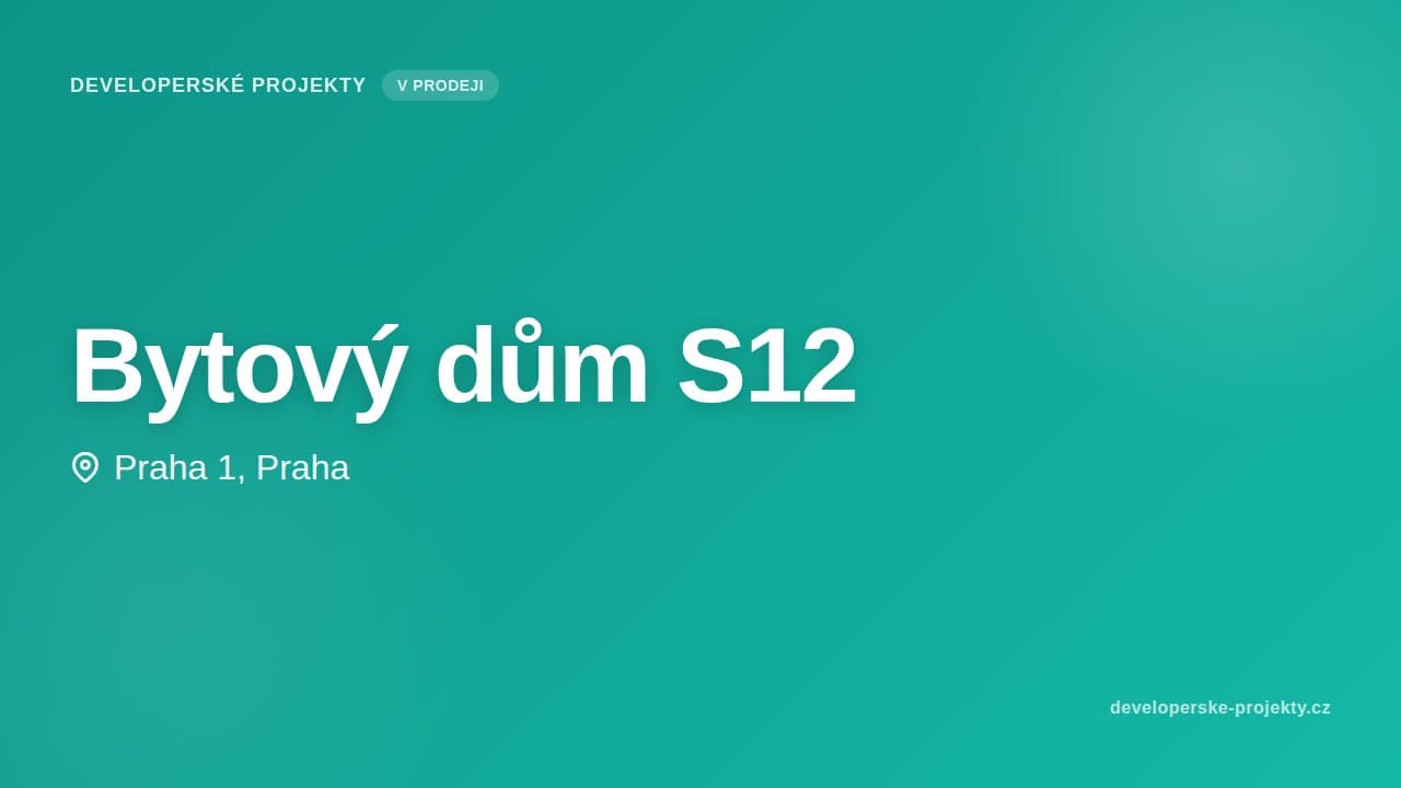 Bytový dům S12
