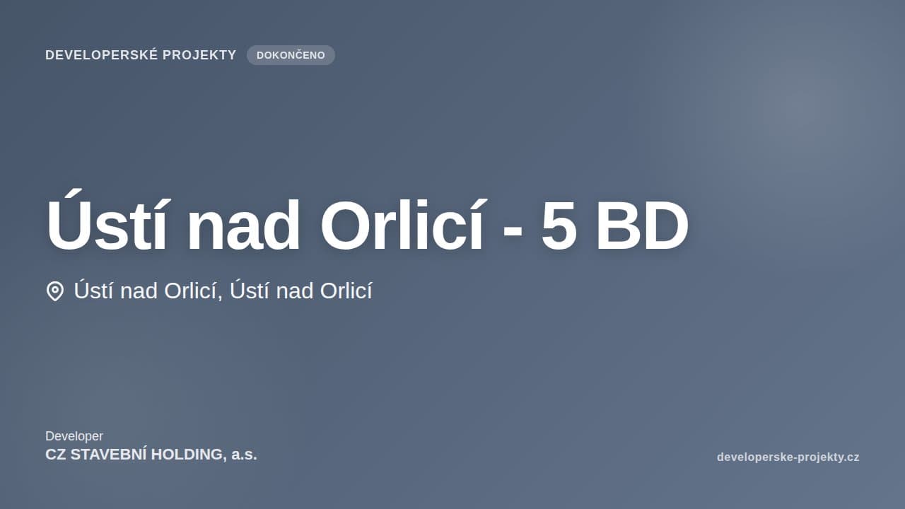 Ústí nad Orlicí - 5 BD
