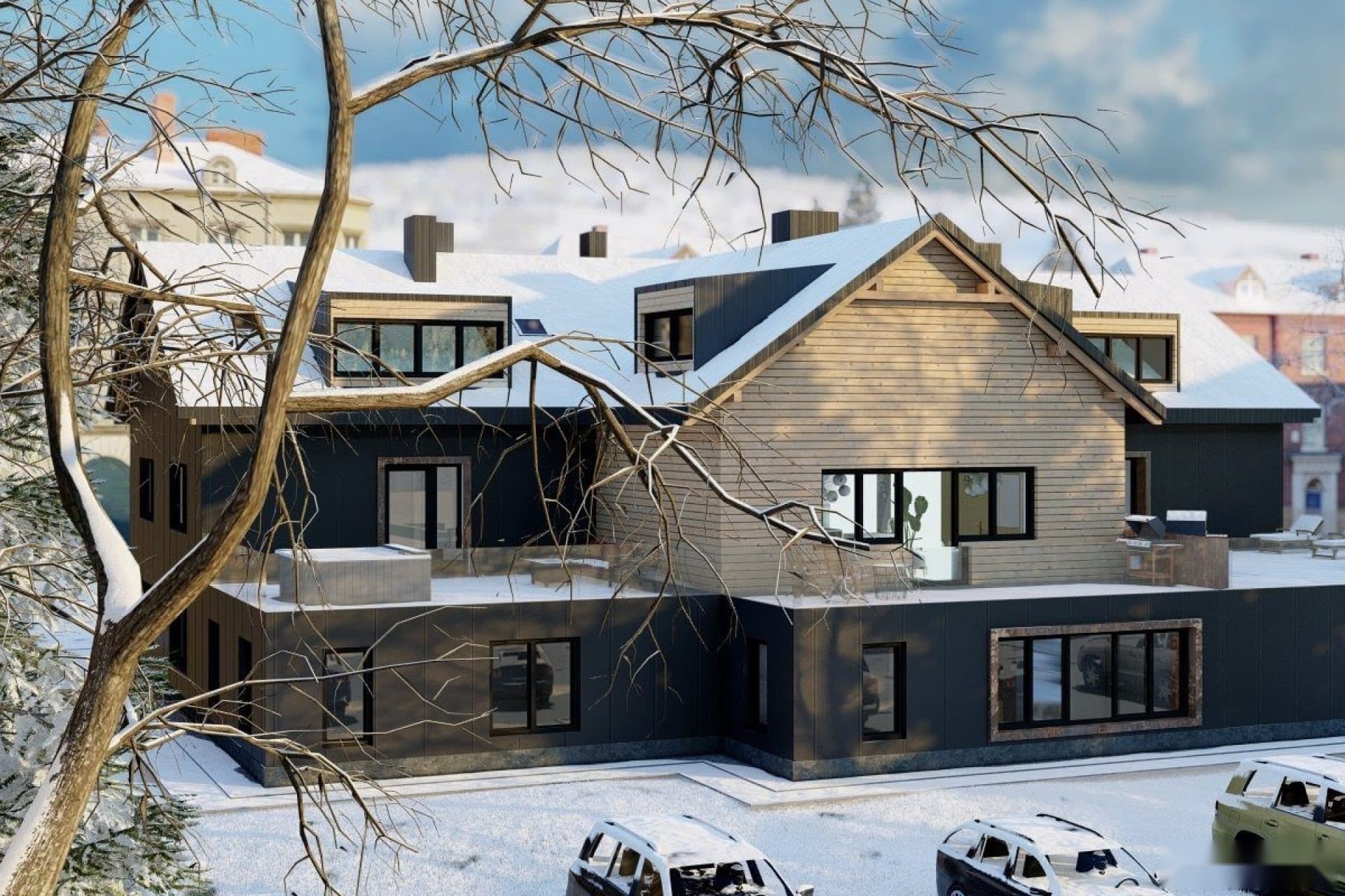 Apartmány v centru Deštného