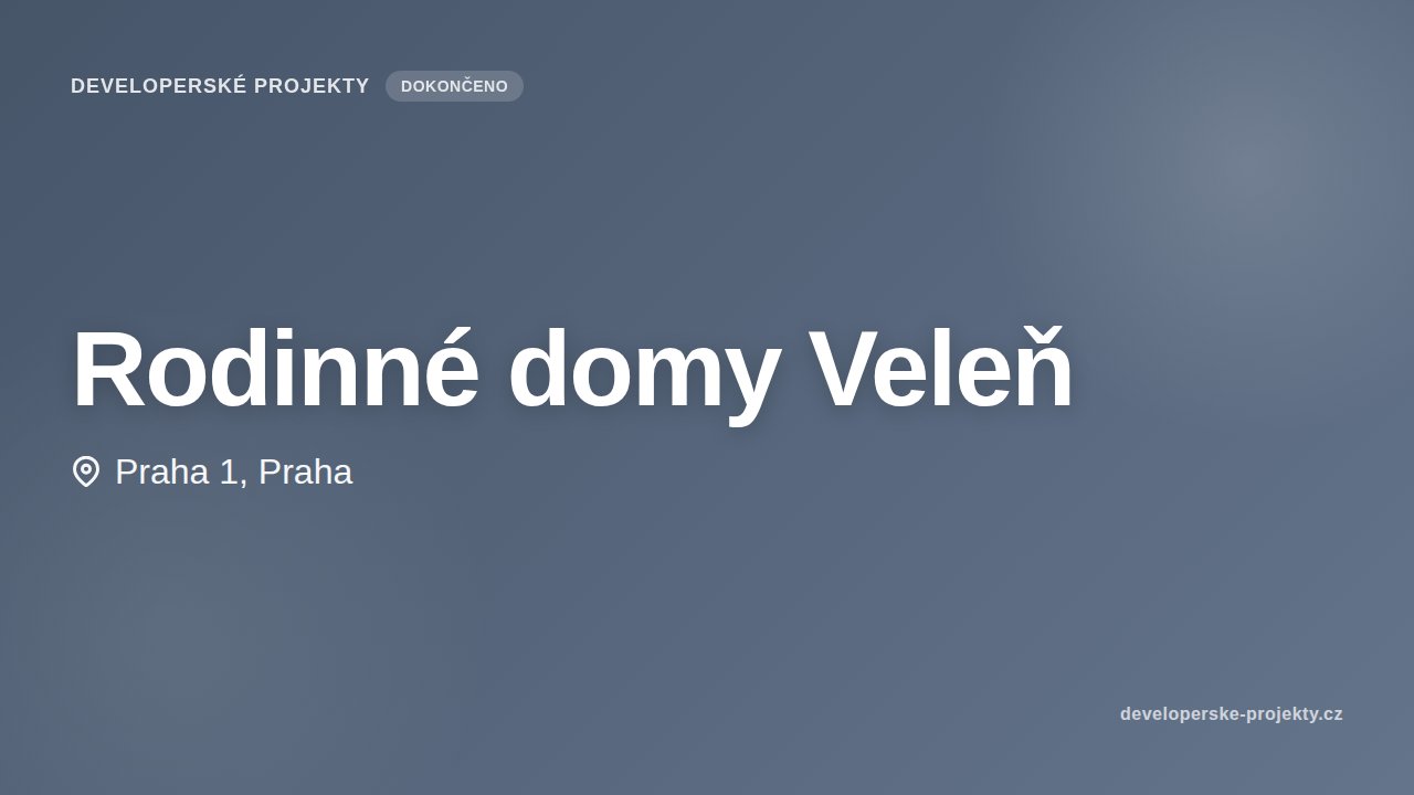 Rodinné domy Veleň